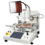 LV-07 SMT surface mount component rework station with intelligent touchscreen and three temperature zones
