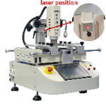 LV-06 Hot selling touch screen 3heating zone BGA rework station