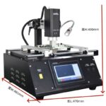 BGA chip desoldering station with multi-functional infrared heating and hot air soldering