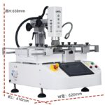 LW-06 Hot selling touch screen 3heating zone BGA rework station