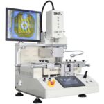 LW-07 SMT surface mount component rework station with intelligent touchscreen and three temperature zones